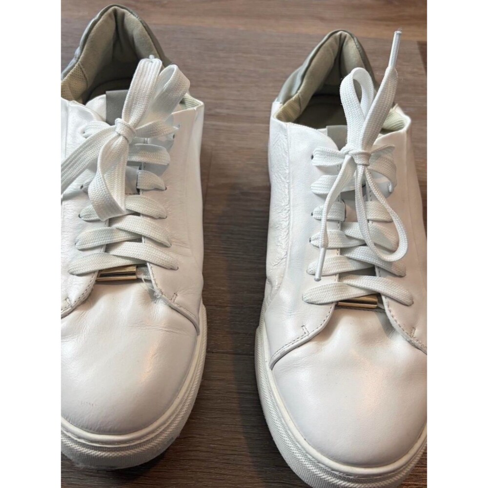 Classic White Leather Women's Sneakers